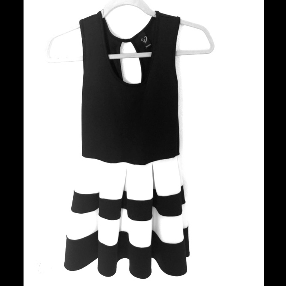 Windsor B&W striped dress